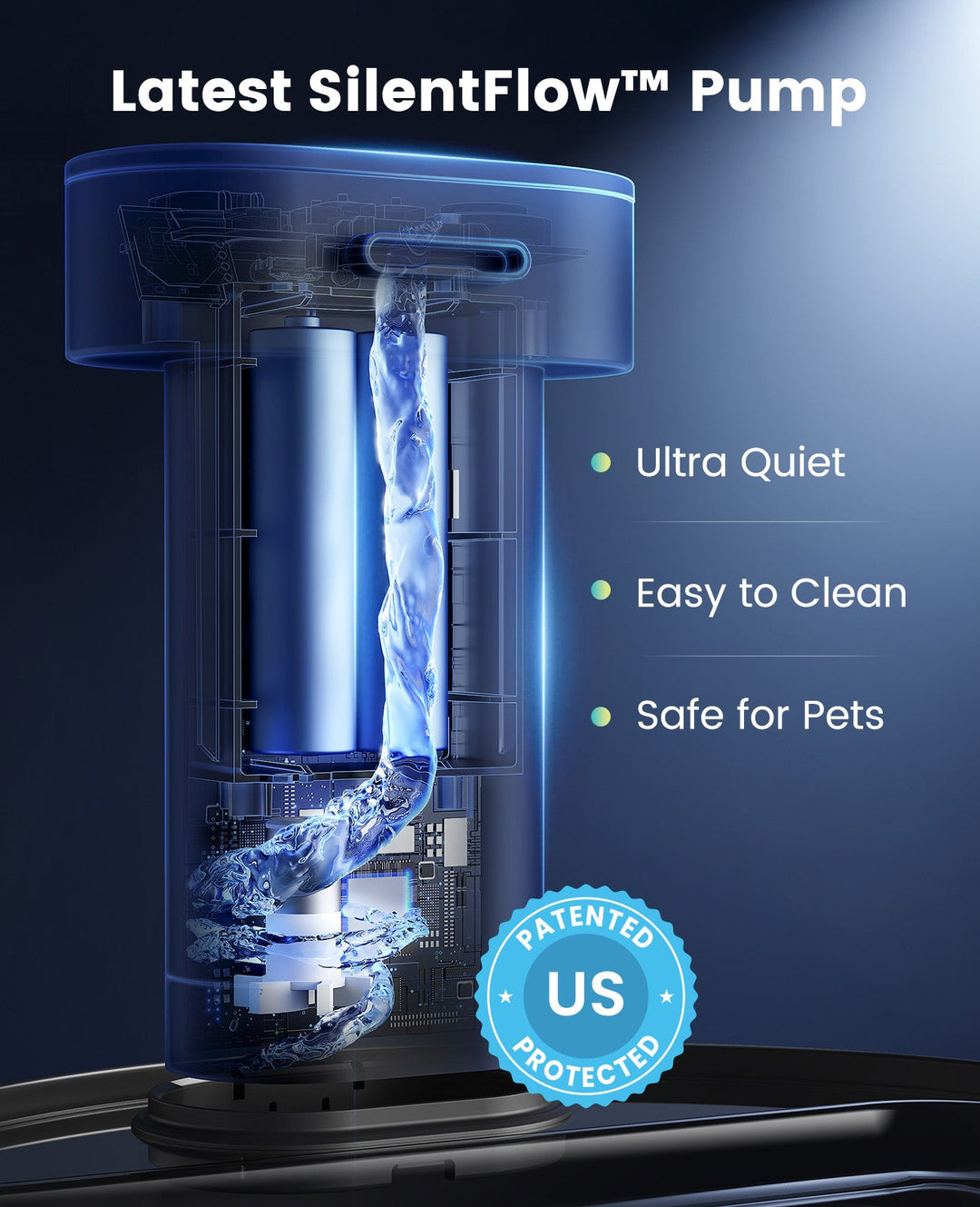 oneisall Wireless Cat Water Fountain for Drinking 3.2L | Stainless Steel Dishwasher Safe Cat Fountain,20db Silent Pump,4000mAh Battery Operated Pet Water Dispenser Motion Sensor