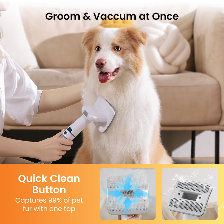 Oneisall LM2 Pet Grooming Vacuum & 3 Sponge Filter & Hepa Set