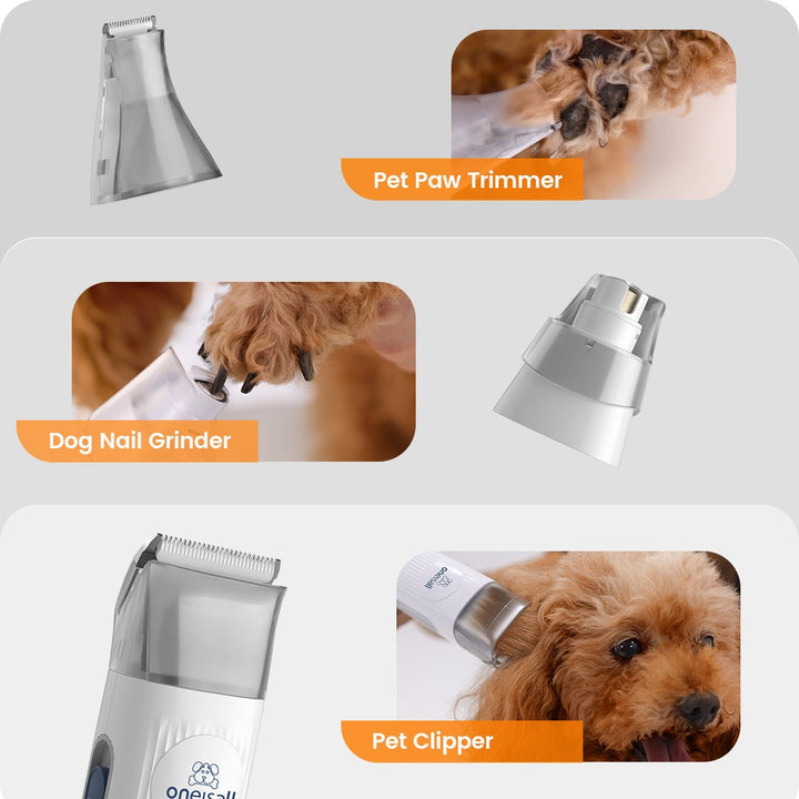 Oneisall LM2 Pet Grooming Vacuum & 3 Sponge Filter & Hepa Set