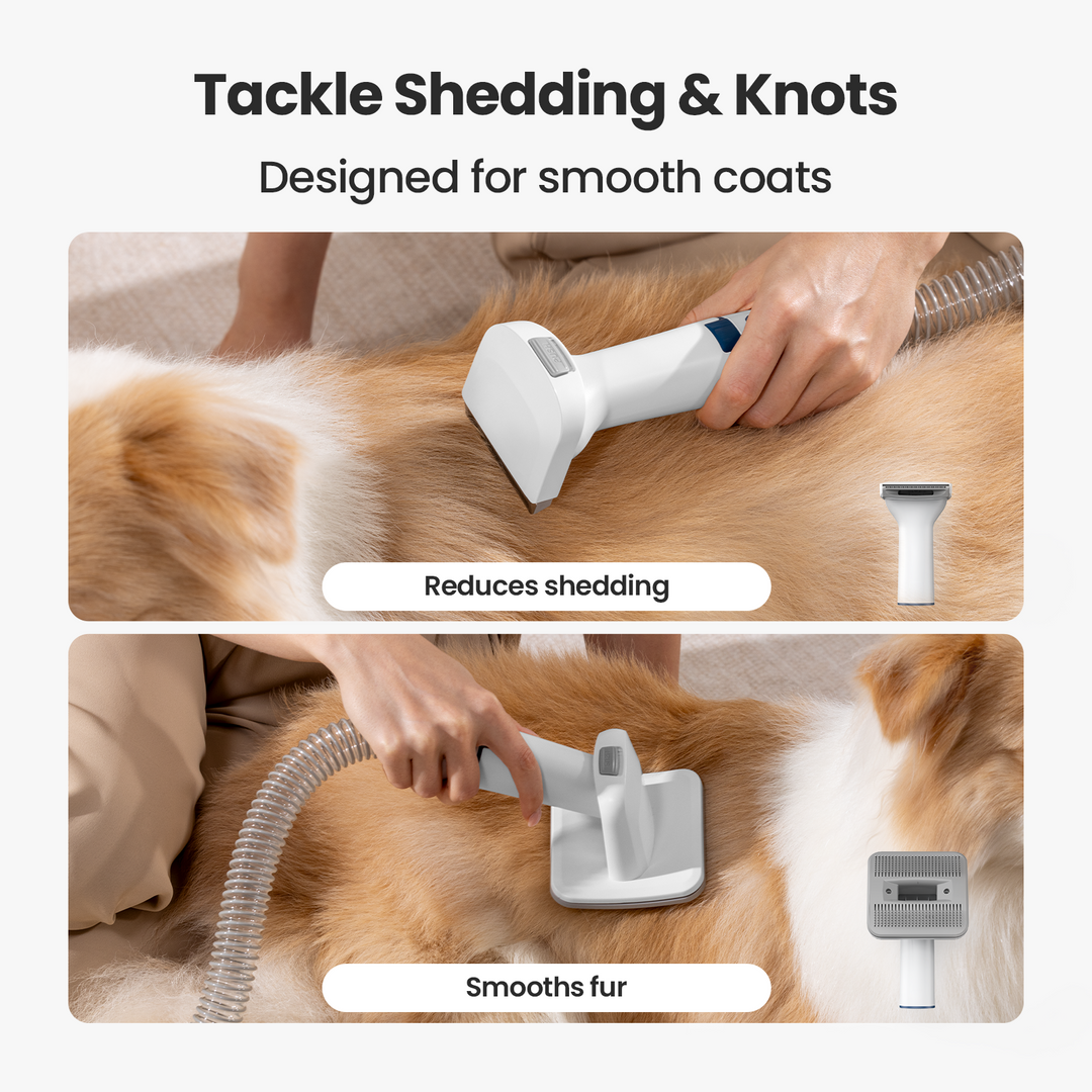 pet grooming vacuum kit with strong suction